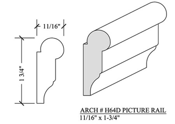 Picture Rail H64D